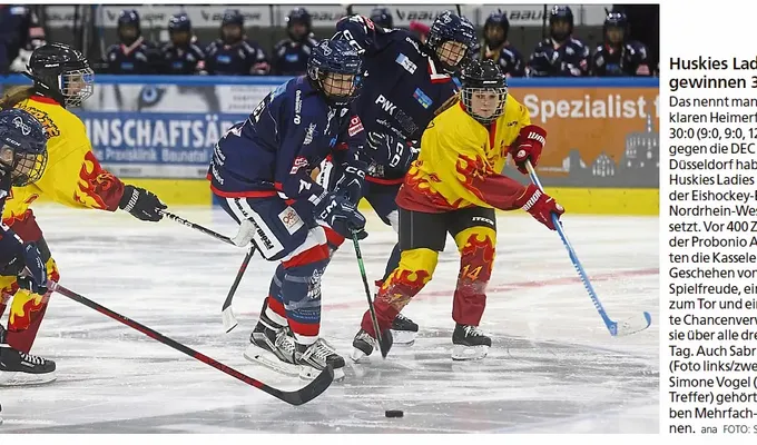 Huskies Ladies gewinnen 30:0