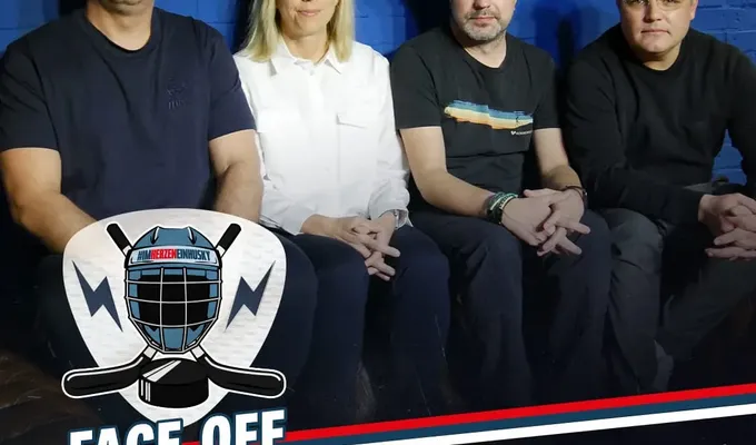 Face Off-Huskies Ladies mit F. Katzer, S. Mecke P. Sinizin