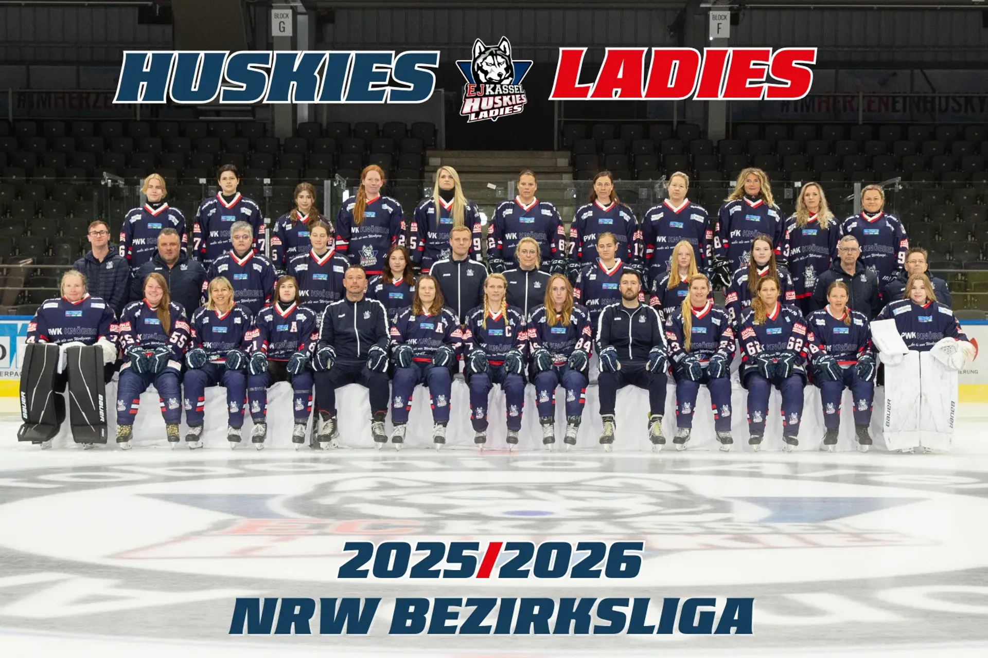 Mannschaftsfoto Kassel Huskies Ladies