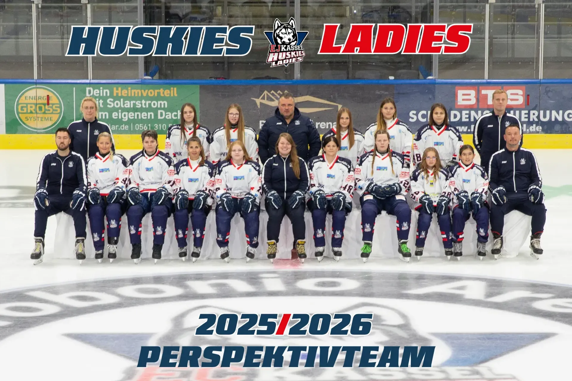 Mannschaftsfoto Kassel Huskies Ladies Perspektivteam