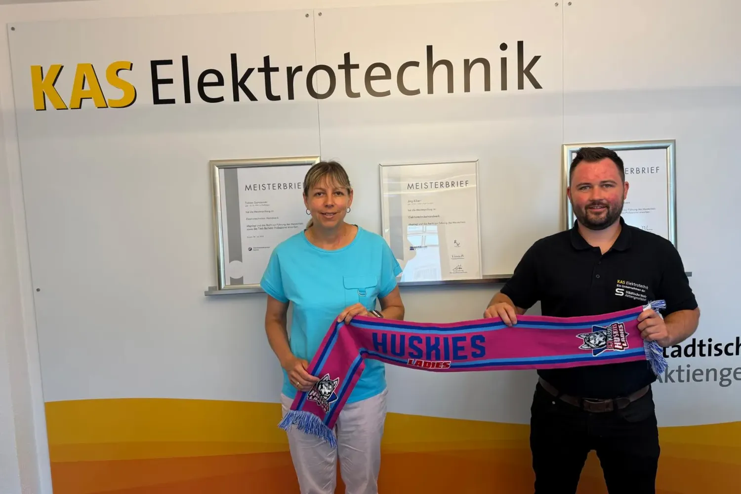 Willkommen in der Huskies Ladies Familie, KAS Elektrotechnik