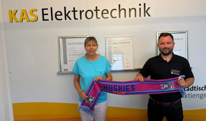Willkommen in der Huskies Ladies Familie, KAS Elektrotechnik